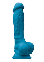 Load image into Gallery viewer, Colours Pleasure Silicone Dildo - Blue - 7in

