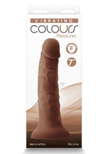 Load image into Gallery viewer, Colours Pleasures Silicone Vibrating Dildo - Chocolate - 7in
