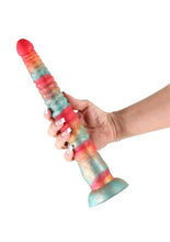 Load image into Gallery viewer, Colours Stacked Silicone Dildo
