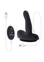 Load image into Gallery viewer, Come Closer Rechargeable Silicone Strap-On Vibrator with Remote
