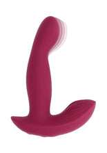 Load image into Gallery viewer, Come On Over Rechargeable Silicone Dual Vibrator with Remote Control - Red
