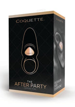 Load image into Gallery viewer, Coquette The After Party Silicone Rechargeable Couples Ring - Black/Gold
