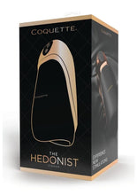 Load image into Gallery viewer, Coquette The Hedonist Rechargeable Silicone Stroker - Black/Gold
