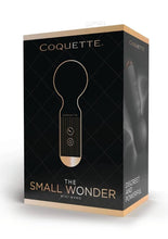 Load image into Gallery viewer, Coquette The Small Wonder Rechargeable Silicone Mini Wand - Black/Gold
