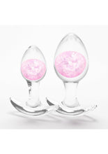 Load image into Gallery viewer, Cosmic Glams Silicone Anal Plug Kit - Pink - 2pc/Set
