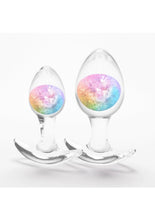 Load image into Gallery viewer, Cosmic Glams Silicone Anal Plug Kit - Multicolor/Rainbow - 2pc/Set
