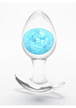 Load image into Gallery viewer, Cosmic Glams Silicone Anal Plug - Blue/Pink - Medium
