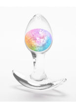 Load image into Gallery viewer, Cosmic Glams Silicone Anal Plug - Multicolor/Rainbow - Small
