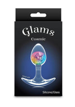 Load image into Gallery viewer, Cosmic Glams Silicone Anal Plug - Multicolor/Rainbow - Small

