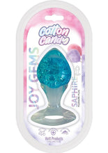 Load image into Gallery viewer, Cotton Candy Joy Gems Silicone Pleasure Anal Plug - Saphire - Blue
