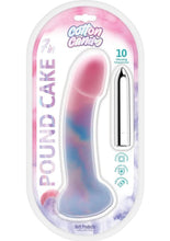 Load image into Gallery viewer, Cotton Candy Pound Cake Rechargeable Silicone Dong - Aqua/Blue/Fuschia/Pink

