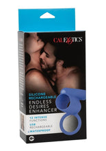 Load image into Gallery viewer, Couple's Enhancers Silicone Rechargeable Endless Desires Enhancer - Blue
