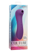 Load image into Gallery viewer, Couture Collection Dual Pleasure Wand Rechargeable Silicone Massager - Purple

