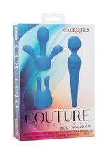 Load image into Gallery viewer, Couture Collection Rechargeable Silicone Body Wand Kit - Blue
