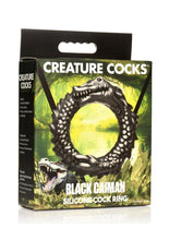 Load image into Gallery viewer, Creature Cocks Black Caiman C-Ring
