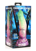 Load image into Gallery viewer, Creature Cocks Aqua Phoenix Silicone Dildo - Multicolor
