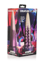 Load image into Gallery viewer, Creature Cocks Astropus Tentacle Silicone Dildo - Purple/White
