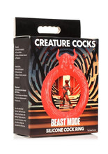 Load image into Gallery viewer, Creature Cocks Beast Mode Silicone Cock Ring - Red
