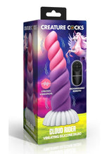 Load image into Gallery viewer, Creature Cocks Cloud Rider Unicorn Rechargeable Silicone Dildo - Multicolor/Pink/Purple/White
