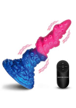 Load image into Gallery viewer, Creature Cocks Deluxe Lord Kraken Vibrating Rechargeable Silicone Glow In The Dark Dildo
