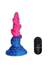 Load image into Gallery viewer, Creature Cocks Deluxe Lord Kraken Vibrating Rechargeable Silicone Glow In The Dark Dildo - Glow In The Dark/Multicolor
