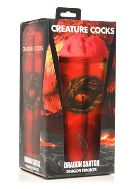 Creature Cocks Dragon Snatch Stroker - Black/Red