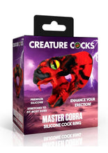 Load image into Gallery viewer, Creature Cocks Master Cobra Silicone Cock Ring - Red
