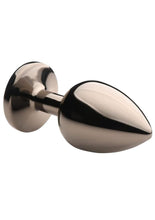 Load image into Gallery viewer, Creature Cocks Red Eye Metal Butt Plug - Black/Metal/Red - Large
