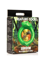 Load image into Gallery viewer, Creature Cocks Serpentine Silicone Cock Ring - Green
