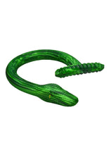 Load image into Gallery viewer, Creature Cocks Slither Silicone Dildo - Green/Yellow
