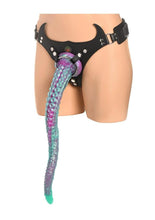 Load image into Gallery viewer, Creature Cocks Tenta Harness with Silicone Dildo - Multicolor
