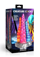 Load image into Gallery viewer, Creature Cocks Tenta- Trio Silicone Dildo - Multicolor
