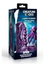 Load image into Gallery viewer, Creature Cocks Tentacle Squirting Silicone Penis Enhancer - Purple
