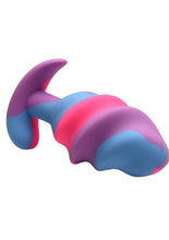Load image into Gallery viewer, Creature Cocks Unicorn Swirl Silicone Butt Plug
