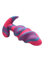 Load image into Gallery viewer, Creature Cocks Unicorn Swirl Silicone Butt Plug

