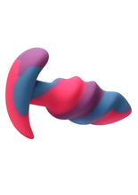 Load image into Gallery viewer, Creature Cocks Unicorn Swirl Silicone Butt Plug
