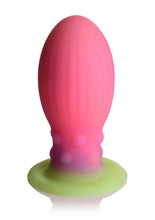 Load image into Gallery viewer, Creature Cocks Xeno Egg Glow In The Dark Silicone Egg - Glow In The Dark/Green/Pink - Large
