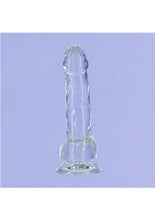 Load image into Gallery viewer, Crystal Addiction Dildo with Balls - Clear - 7in
