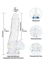 Load image into Gallery viewer, Crystal Addiction Dildo with Balls

