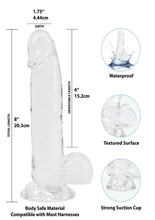 Load image into Gallery viewer, Crystal Addiction Dildo with Balls
