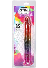 Load image into Gallery viewer, Crystal Jellies Dildo - Multicolor/Rainbow - 8.5in
