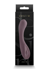Load image into Gallery viewer, Desire Collection Pure Rechargeable Silicone Vibrator - Purple
