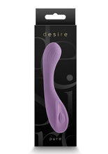Load image into Gallery viewer, Desire Collection Pure Rechargeable Silicone Vibrator - Gray/Grey
