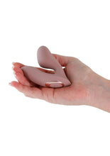 Load image into Gallery viewer, Desire Demure Rechargeable Silicone Wearable Dual Motor Vibrator with Clitoral Stimulator
