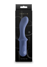 Load image into Gallery viewer, Desire Fortuna Rechargeable Silicone G-Spot Vibrator - Blue
