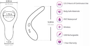 Lovense Diamo Remote Controlled Vibrating Silicone Cock Ring