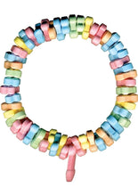 Load image into Gallery viewer, Dicky Charms Multi Flavored Penis Shaped Candy In A Super Stretch Bracelet - Multicolor
