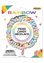 Load image into Gallery viewer, Dicky Charms Multi Flavored Penis Shaped Candy In A Super Stretch Necklace - Multicolor
