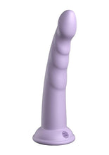 Load image into Gallery viewer, Dillio Platinum Slim Seven Silicone Dildo - Lavender/Purple - 7in
