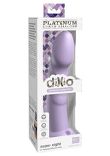 Load image into Gallery viewer, Dillio Platinum Super Eight Silicone Dildo - Lavender/Purple - 8in
